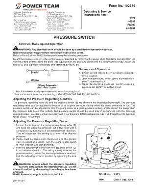 Première page de la documentation fabricant: Power Team 102389 – Notice d’utilisation