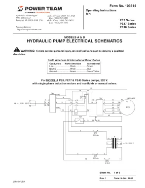 Première page de la documentation fabricant: Power Team 103514 – Notice d’utilisation