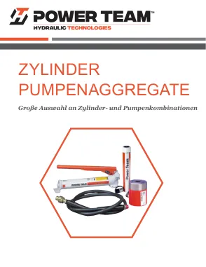 Première page de la documentation fabricant: Power Team HT_CPS_0425_DE – Brochure