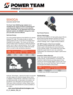 Prima pagina del documento del produttore: Power Team HT_PT_9040ga_1024 – Brochure