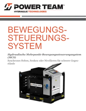 Première page de la documentation fabricant: Power Team HT_PT_MCS_0824_DE – Brochure