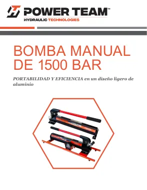 Première page de la documentation fabricant: Power Team HT_PT_P59L-1500_0425_ES(MX) – Brochure
