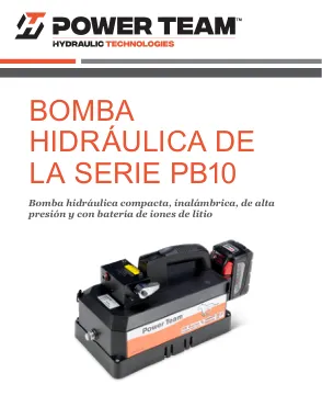 Première page de la documentation fabricant: Power Team HT_PT_PB10_0725_ES(MX) – Brochure