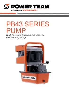 Première page de la documentation fabricant: Power Team HT_PT_PB43_US_0824 – Brochure