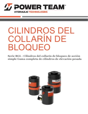 Première page de la documentation fabricant: Power Team HT_PT_RGL_Modular_Cylinders_1124_ES(MX) – Brochure