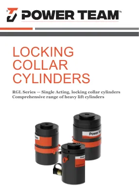 Première page de la documentation fabricant: Power Team HT_PT_RGL_Modular_Cylinders_1124_GB – Brochure