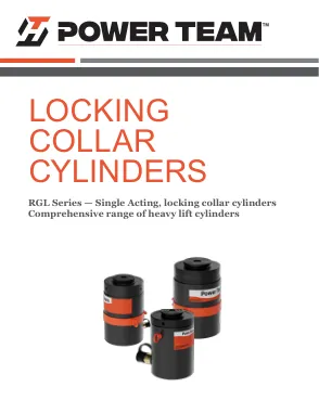 Première page de la documentation fabricant: Power Team HT_PT_RGL_Modular_Cylinders_1124 – Brochure
