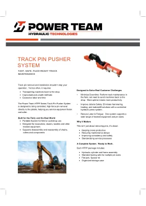 Première page de la documentation fabricant: Power Team HT_TPP_0726_A4 – Brochure