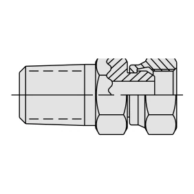 Power Team Hydraulikverschraubung – Technische Zeichnung