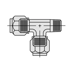 Power Team Racor hidráulico – Dibujo técnico