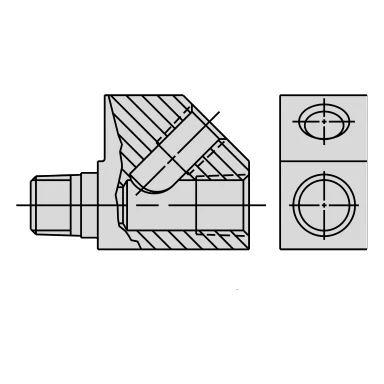 Power Team Racor hidráulico – Dibujo técnico